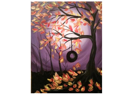 Virtual Paint Nite: Autumn Swing in the Park (Ages 13+)