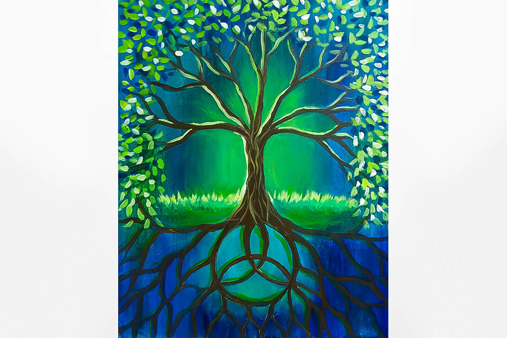 Virtual Paint Nite: Celtic Trinity Tree [Class in Seattle] @ Yaymaker ...