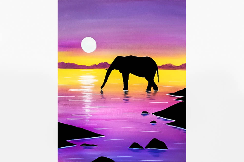Paint Nite: Wading Elephant