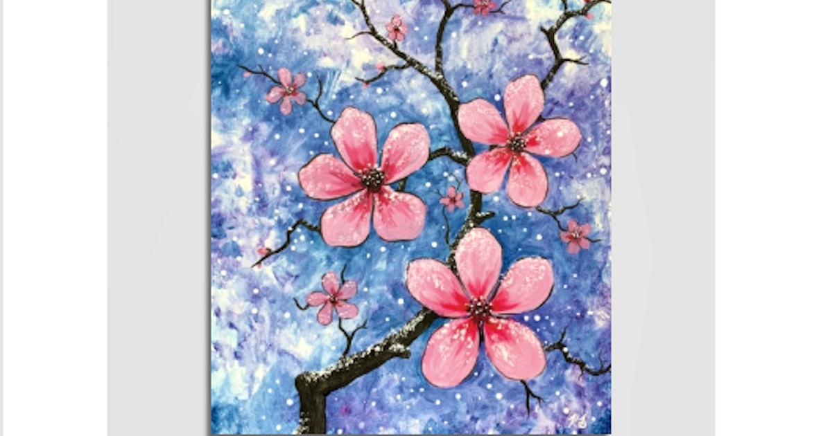 Get Paint Nite Snow Dusted Cherry Blossoms Painting Classes Boston For Android Wallpaper Paint Nite Snow Dusted Cherry Blossoms Painting Classes Boston For iPhone