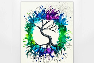 Splash Tree Of Life Painting Classes Los Angeles Coursehorse