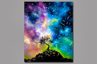 Paint Nite Desert Starry Night Ii Painting Classes New York