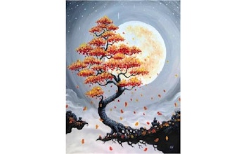 Virtual Paint Nite: Harvest Moon Bonsai (Ages 13+)