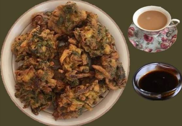 Virtual Pakora, Date-Tamarind Chutney, Masala Chai