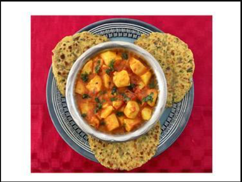 Virtual Potato Gravy and Missi Roti - Vegetarian/Vegan