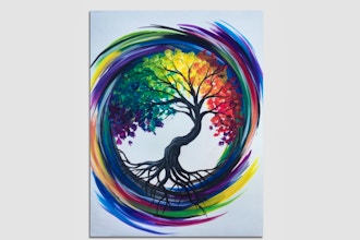 Paint Nite: Rainbow Tree of Life