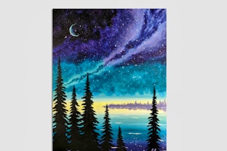 Paint Nite: Twilight Galaxy Sky