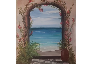 Virtual Paint Nite Breezeway to the Beach Painting Classes Boston