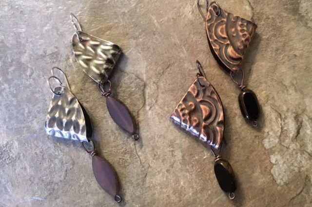 Embossed Earrings