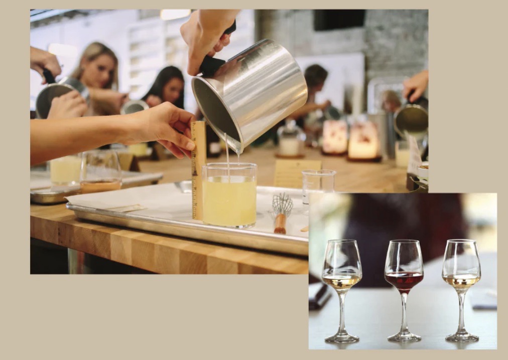 Natural Scented Candle Making + Wine Tasting