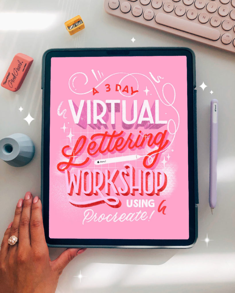 3 Day Procreate Virtual Lettering Workshop