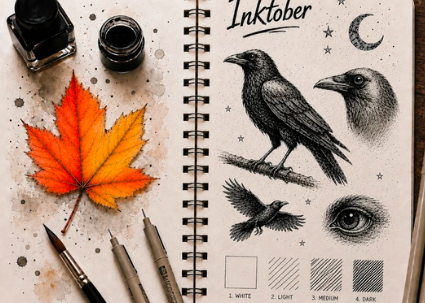 Ink and Imprint: An Inktober-Inspired Workshop Series
