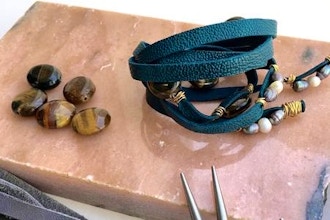 Jewelry Making: Beaded Leather Wrap Bracelets