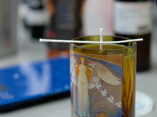 DIY Cocktail Candles + Wine Bottle Cutting
