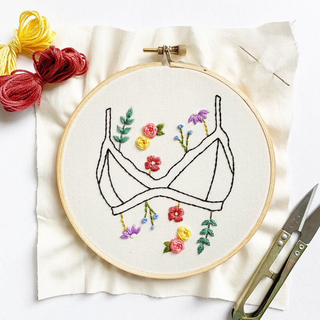 Floral Bralette Beginner Embroidery Workshop