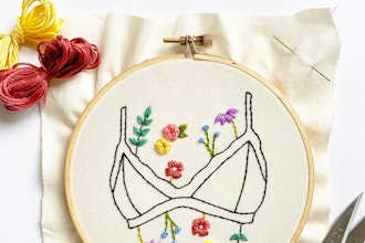 Floral Bralette Beginner Embroidery Workshop