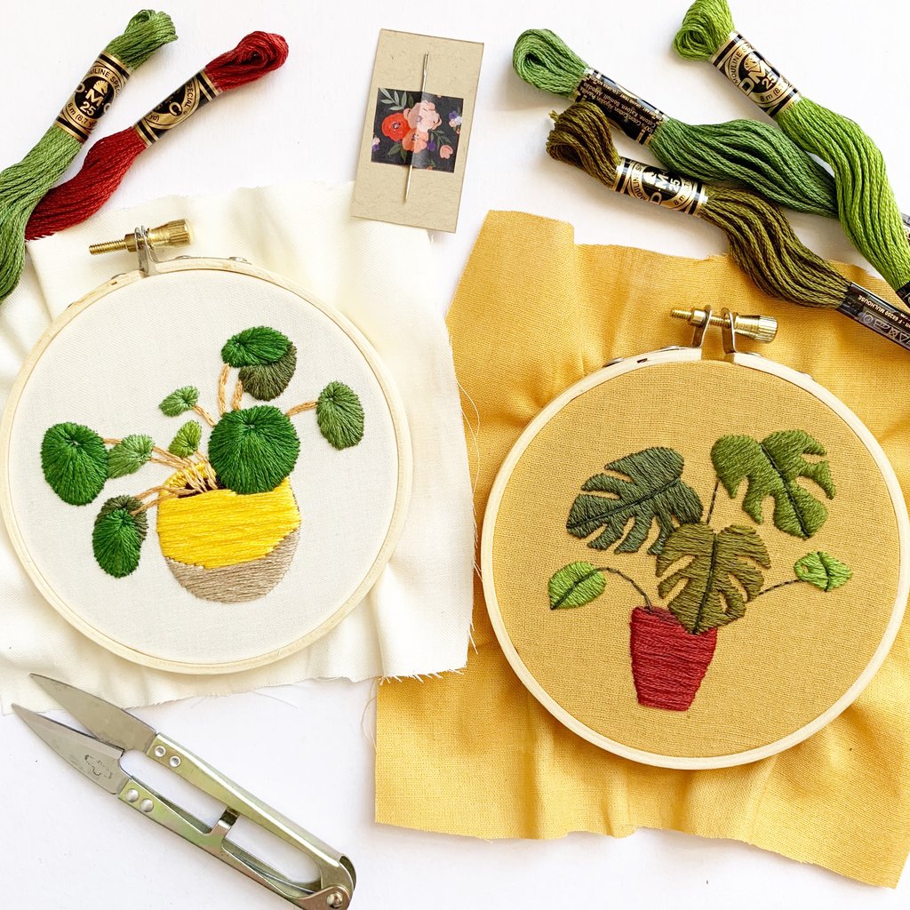 House Plants Beginner Embroidery Workshop
