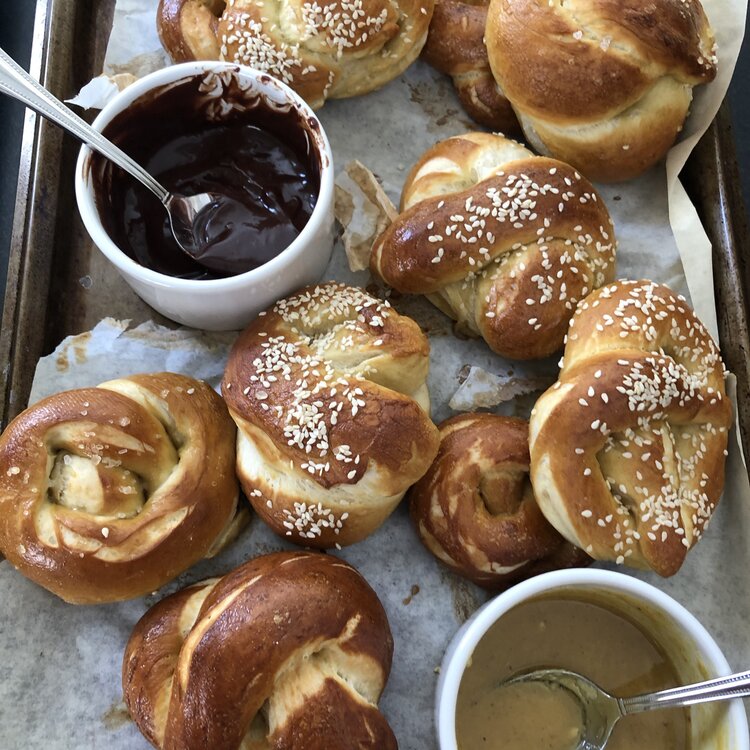 Bake at Home: Big Soft Pretzels and Dips