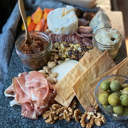 Charcuterie Boards, Canapés, and Cocktails