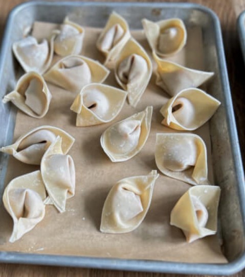 At Home Dumpling and Fortune Cookie Making