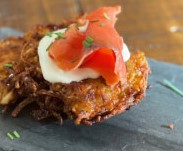 Latkes and Apple Sauce (Virtual Cooking)