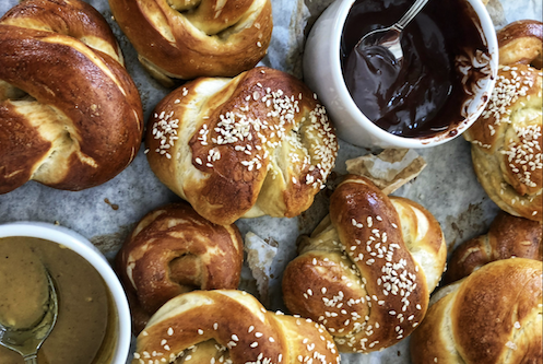 Pretzels and Dip Making