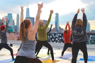 Immersive Rooftop Sober Yoga Party