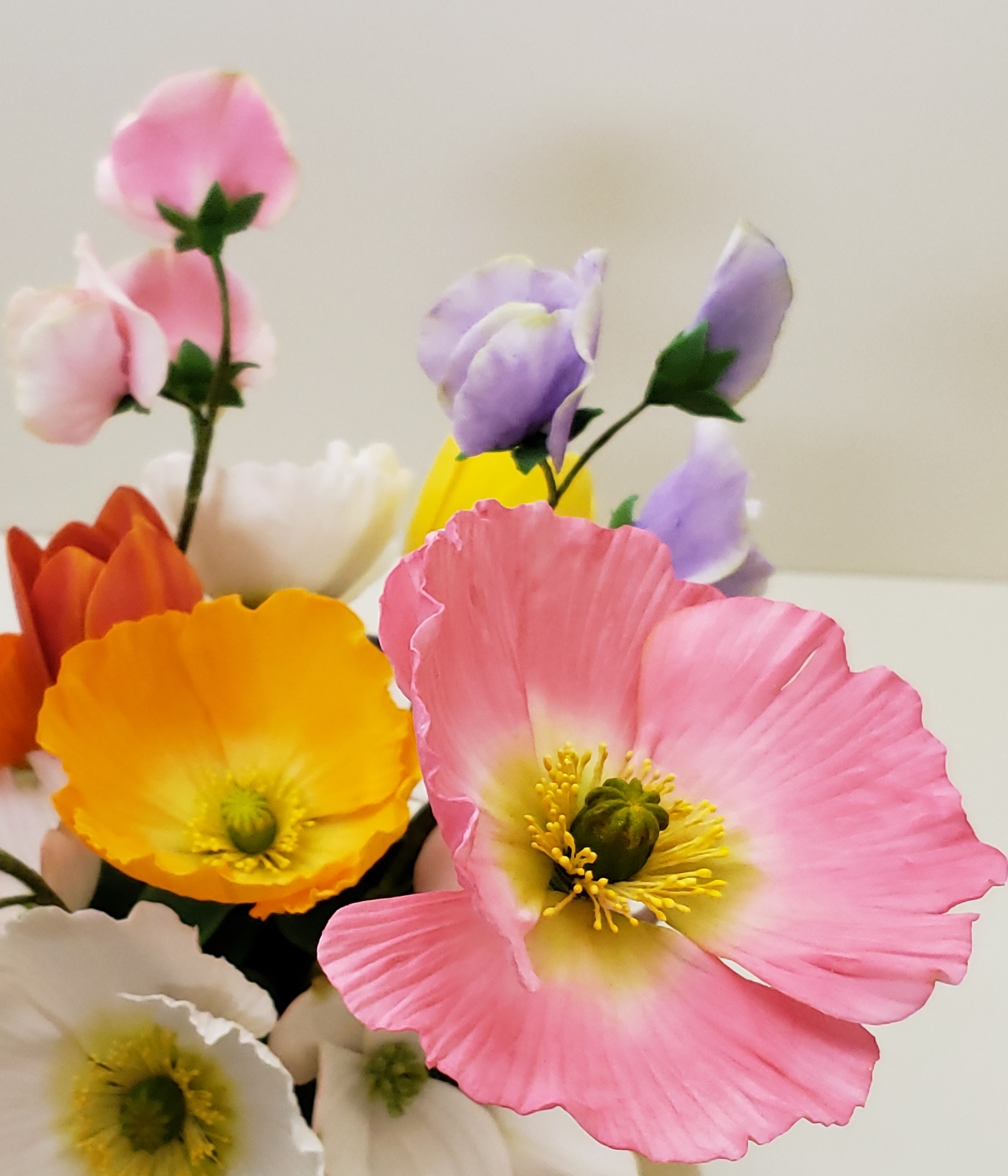 Poppy Plus Sweet Pea Sugar Flowers Cake Decorating Classes