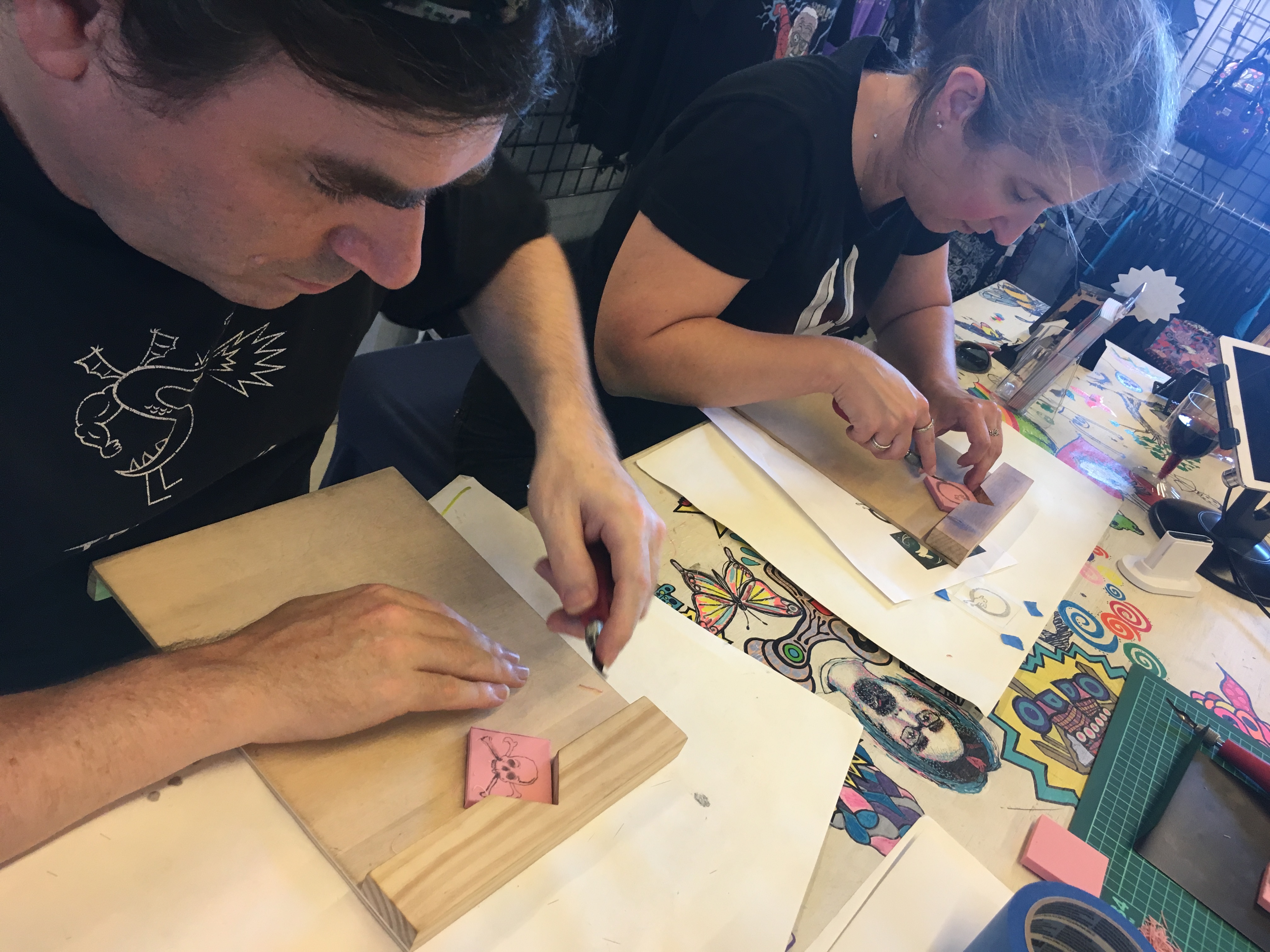 Custom Block/Stamp Printmaking Class