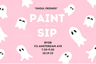 BYOB Cute Ghost Paint N Sip