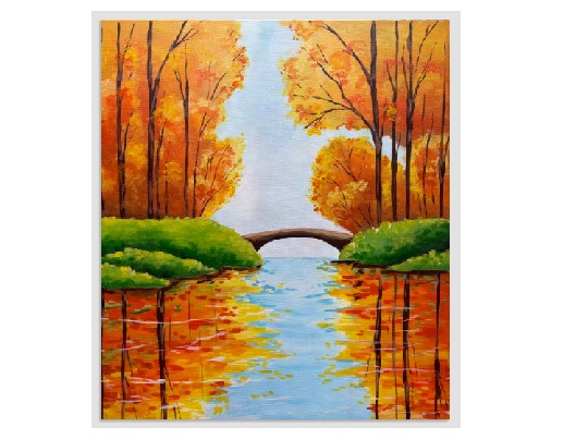 A Walk through Fall Paint and Sip