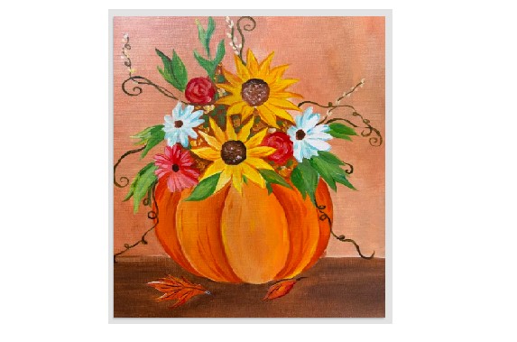 Fall Pumpkin Paint and Sip
