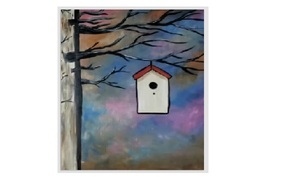 Join us for a Birdhouse Painting at this Fun Paint and Sip Event