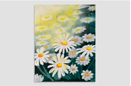 Bright Flowers – Paint and Sip