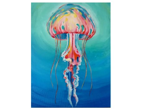 Colorful Jelly Paint and Sip