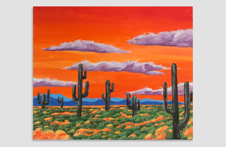 Paint and Sip - Desert Sunrise