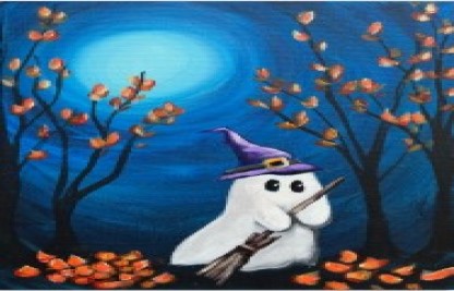 Ghostly Woods –  Paint and Sip