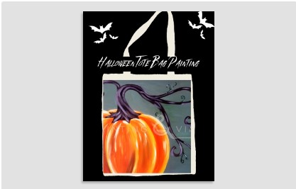 Halloween Tote Bag Painting