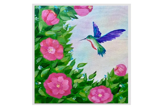 Hummingbird Flight Paint and Sip Event