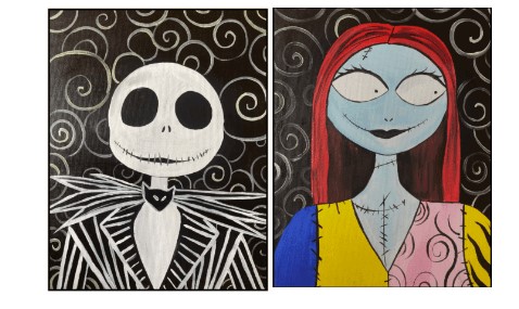 Nightmare Before Xmas Paint and Sip