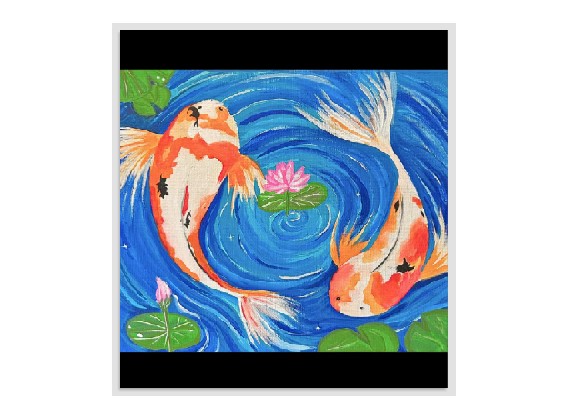 “Koi Serenity” – Paint and Sip – San Diego