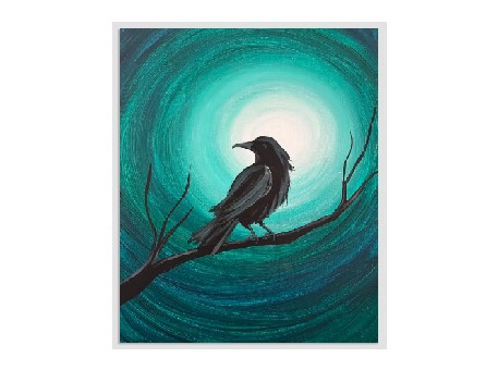 Midnight Raven – Paint and Sip