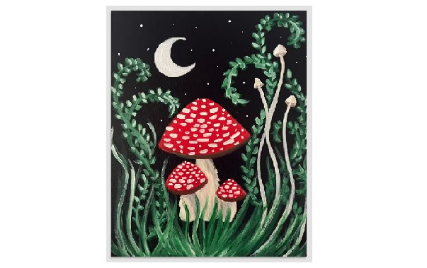 Moonlight and Mushrooms – Paint and Sip