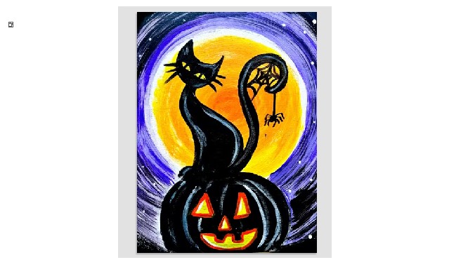 Pumpkin Kitty Paint and Sip