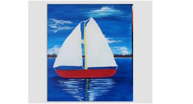 Join our Fun “Sailboat on the Bay” Paint and Sip Painting