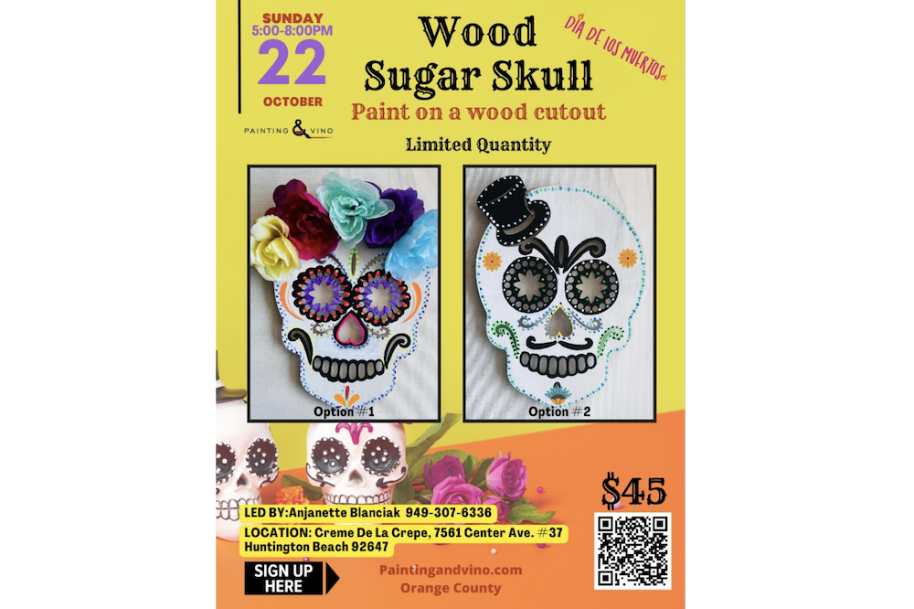 Wood Sugar Skull
