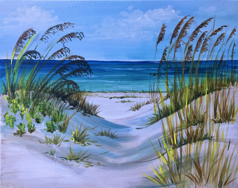 Seascape Paintings – Beach Grass