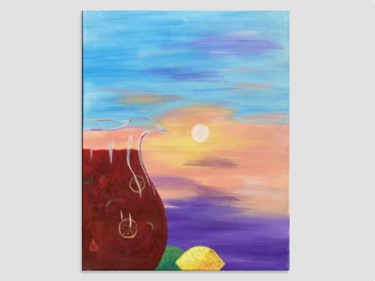 Enjoy a Little Sunset Sangria at this Fun Paint and Sip Painting Event
