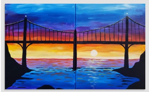 “Sunset under the Bridge” Paint & Sip