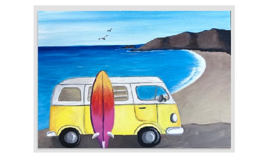 Surf Wagon – Paint and Sip – San Diego – Oceanside